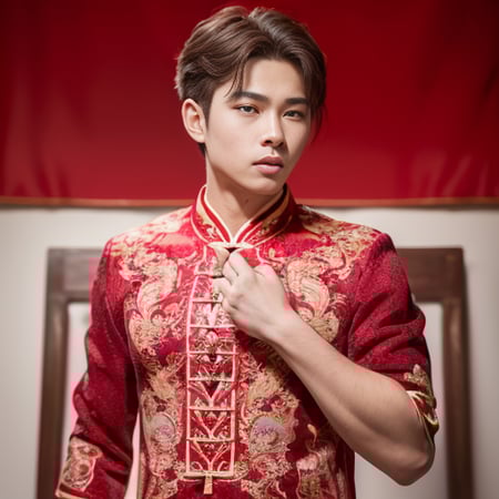 xiuhe_chinese wedding dress_man_male_男中式婚纱