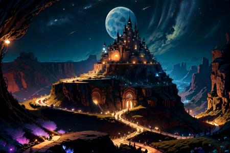 【LORA】Fantasy World realistic or anime HD background（适配大部分场景）