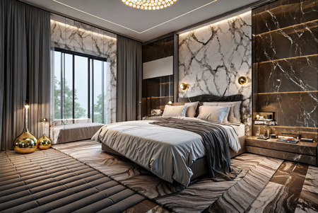 【LORA】Modern luxury bedroom（现代豪华卧室）