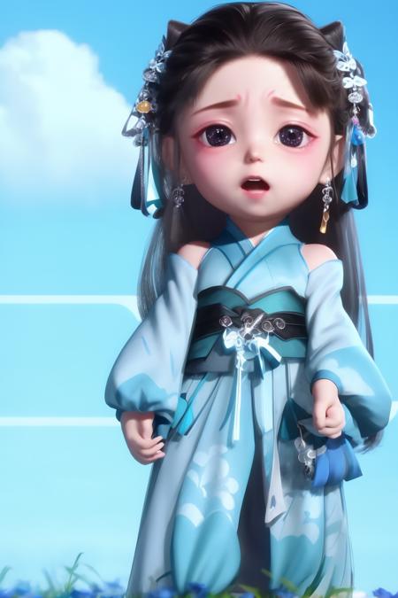 【LORA】anime--character-LanLinge-Q——动画《师兄啊师兄》-- 蓝灵娥-Q版
