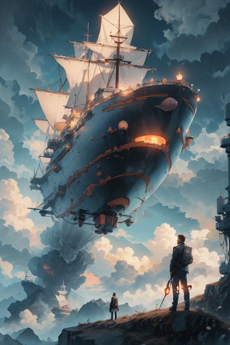 【LORA】巨大飞空艇 Giant airship