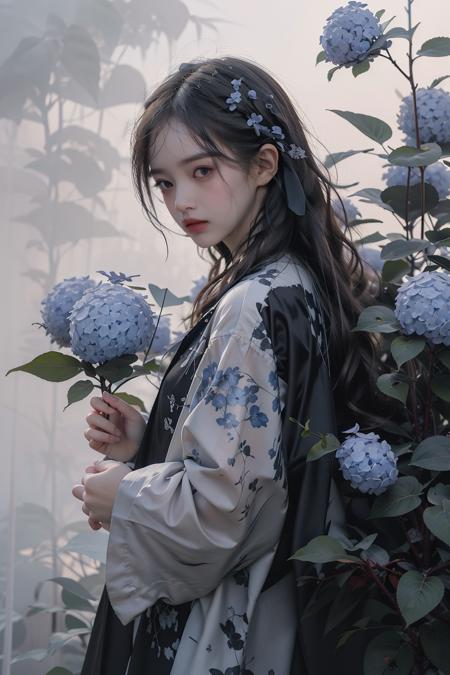 【LORA】绣球花hydrangea/背景background